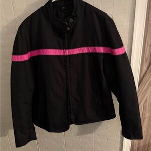 Women's Black and Pink Jacket